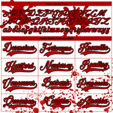 Laden Sie das Bild in den Galerie-Viewer, Custom Camo Red Black-White Splash Hockey Lace Neck Jersey
