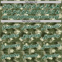 Charger l'image dans la galerie, Custom Camo Green-White Woodland Forest Digital Camouflage Pixel Salute To Service Performance T-Shirt

