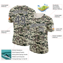 Charger l'image dans la galerie, Custom Camo Steel Gray-White Terrain Digital Camouflage Pixel Salute To Service Performance T-Shirt
