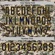 Charger l'image dans la galerie, Custom Camo Navy-Gold Urban Digital Camouflage Pixel Salute To Service Performance T-Shirt
