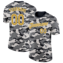 Charger l'image dans la galerie, Custom Camo Old Gold-Cream Urban Digital Camouflage Pixel Salute To Service Performance T-Shirt
