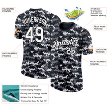Charger l'image dans la galerie, Custom Camo White-Black Urban Digital Camouflage Pixel Salute To Service Performance T-Shirt
