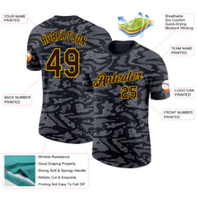Charger l'image dans la galerie, Custom Camo Brown-Yellow Wave Digital Camouflage Salute To Service Performance T-Shirt

