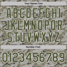 Charger l'image dans la galerie, Custom Camo Olive-White Urban Digital Camouflage Pixel Salute To Service Performance T-Shirt
