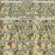 Charger l'image dans la galerie, Custom Camo Olive-White Woodland Forest Digital Camouflage Pixel Salute To Service Performance T-Shirt
