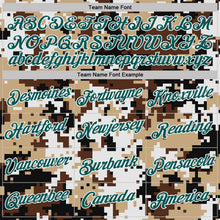 Charger l'image dans la galerie, Custom Camo Midnight Green-White Desert Digital Camouflage Pixel Salute To Service Performance T-Shirt
