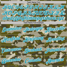 Charger l'image dans la galerie, Custom Camo Teal-White Woodland Forest Digital Camouflage Pixel Salute To Service Performance T-Shirt
