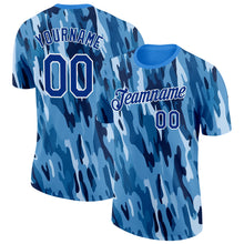 Charger l'image dans la galerie, Custom Camo Royal-White Digital Camouflage Pixel Salute To Service Performance T-Shirt
