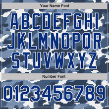 Charger l'image dans la galerie, Custom Camo Royal-White Digital Camouflage Pixel Salute To Service Performance T-Shirt
