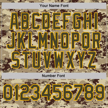 Charger l'image dans la galerie, Custom Camo Olive-Gold Desert Digital Camouflage Pixel Salute To Service Performance T-Shirt
