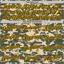 Charger l'image dans la galerie, Custom Camo Black-Gold Woodland Forest Digital Camouflage Pixel Salute To Service Performance T-Shirt
