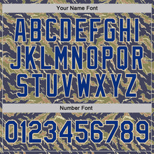 Charger l'image dans la galerie, Custom Camo Royal-Cream Tiger Stripe Camouflage Salute To Service Performance T-Shirt
