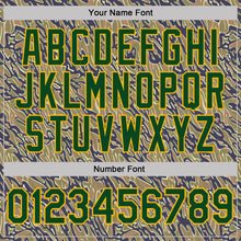 Charger l'image dans la galerie, Custom Camo Green-Gold Tiger Stripe Camouflage Salute To Service Performance T-Shirt
