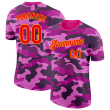 Charger l'image dans la galerie, Custom Camo Fire Red-Gold Wave Camouflage Salute To Service Performance T-Shirt
