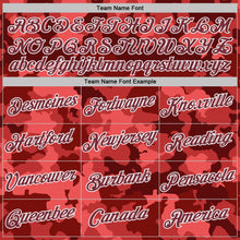 Загрузить изображение в средство просмотра галереи, Custom Camo Burgundy-White Digital Camouflage Salute To Service Performance T-Shirt
