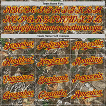 Charger l'image dans la galerie, Custom Camo Crimson-Gold Woodland Forest Camouflage Authentic Salute To Service Baseball Jersey
