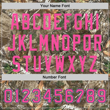 Charger l'image dans la galerie, Custom Camo Light Blue Black-Pink Woodland Forest Camouflage Authentic Salute To Service Baseball Jersey
