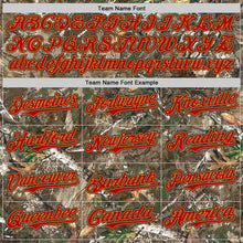 Charger l'image dans la galerie, Custom Camo Red Old Gold-Black Woodland Forest Camouflage Authentic Salute To Service Baseball Jersey
