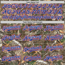 Load image into Gallery viewer, Custom Camo Royal White-Red Woodland Forest Camouflage Authentic Salute To Service Baseball Jersey
