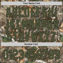 Load image into Gallery viewer, Custom Camo Olive-Black Woodland Forest Camouflage Authentic Salute To Service Baseball Jersey
