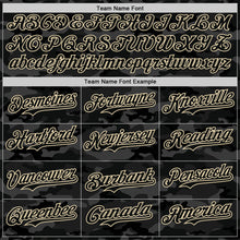 Charger l'image dans la galerie, Custom Camo Black-Cream Dark Camouflage Tactical Style Authentic Salute To Service Baseball Jersey
