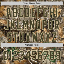 Charger l'image dans la galerie, Custom Camo Olive-Cream Woodland Forest Camouflage Authentic Salute To Service Baseball Jersey

