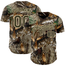 Charger l'image dans la galerie, Custom Camo Olive-Cream Woodland Forest Camouflage Authentic Salute To Service Baseball Jersey
