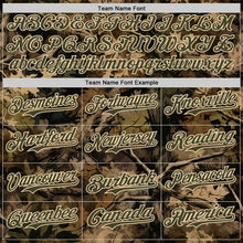 Charger l'image dans la galerie, Custom Camo Olive-Cream Woodland Forest Tactical Camouflage Outdoor Leaf Authentic Baseball Jersey
