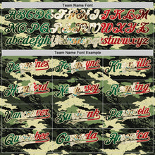 Загрузить изображение в средство просмотра галереи, Custom Camo Vintage Mexican Flag Cream-Red Woodland Forest Tactical Camouflage Outdoor Leaf Authentic Baseball Jersey
