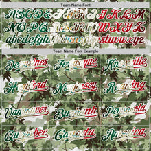 Загрузить изображение в средство просмотра галереи, Custom Camo Vintage Mexican Flag White-Olive Woodland Forest Tactical Camouflage Outdoor Leaf Authentic Baseball Jersey
