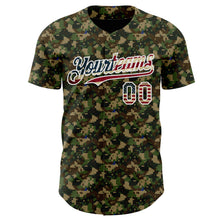 Загрузить изображение в средство просмотра галереи, Custom Camo Vintage USA Flag-White Digital Camouflage Authentic Baseball Jersey
