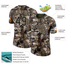 Load image into Gallery viewer, Custom Camo Black Cream-Olive Woodland Camouflage Salute To Service Performance T-Shirt
