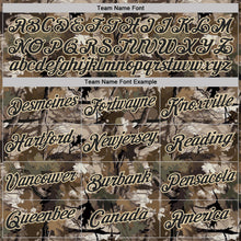 Load image into Gallery viewer, Custom Camo Black Cream-Olive Woodland Camouflage Salute To Service Performance T-Shirt
