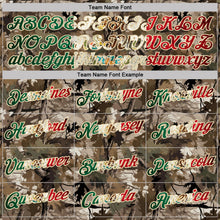 Загрузить изображение в средство просмотра галереи, Custom Camo Vintage Mexican Flag Cream-Olive Woodland Camouflage Salute To Service Performance T-Shirt
