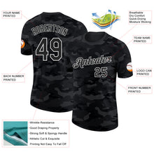Load image into Gallery viewer, Custom Camo Black-White Salute To Service Performance T-Shirt
