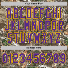Загрузить изображение в средство просмотра галереи, Custom Camo Purple Gold-Olive Woodland Camouflage Salute To Service Performance T-Shirt
