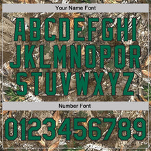 Load image into Gallery viewer, Custom Camo Kelly Green Black-Olive Woodland Camouflage Salute To Service Performance T-Shirt
