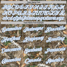 Load image into Gallery viewer, Custom Camo White Light Blue-Olive Woodland Camouflage Salute To Service Performance T-Shirt
