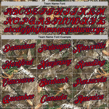 Load image into Gallery viewer, Custom Camo Red Navy-Olive Woodland Camouflage Salute To Service Performance T-Shirt
