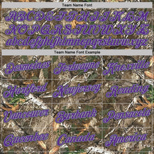 Load image into Gallery viewer, Custom Camo Purple Gray Black-Olive Woodland Camouflage Salute To Service Performance T-Shirt
