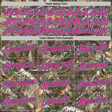Load image into Gallery viewer, Custom Camo Pink Black Light Blue-Olive Woodland Camouflage Salute To Service Performance T-Shirt

