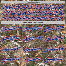 Load image into Gallery viewer, Custom Camo Royal White Red-Olive Woodland Camouflage Salute To Service Performance T-Shirt
