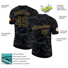 Загрузить изображение в средство просмотра галереи, Custom Camo Black-Old Gold Salute To Service Performance T-Shirt

