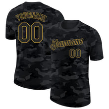 Загрузить изображение в средство просмотра галереи, Custom Camo Black-Old Gold Salute To Service Performance T-Shirt
