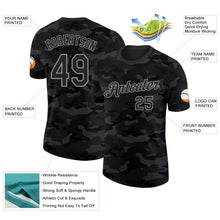 Load image into Gallery viewer, Custom Camo Black-Gray Salute To Service Performance T-Shirt
