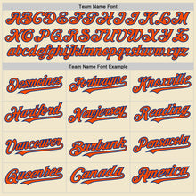 Laden Sie das Bild in den Galerie-Viewer, Custom Cream Orange-Royal Mesh Authentic Throwback Baseball Jersey

