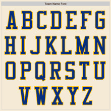Load image into Gallery viewer, Custom Cream Royal-Gold Authentic Baseball Jersey
