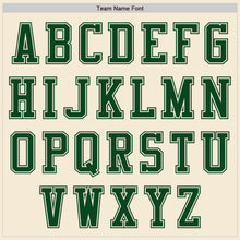 Charger l&#39;image dans la galerie, Custom Cream Green Authentic Baseball Jersey
