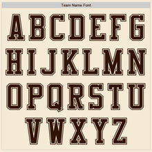 Charger l&#39;image dans la galerie, Custom Cream Brown Authentic Baseball Jersey

