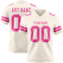 Charger l&#39;image dans la galerie, Custom Cream Pink Authentic Football Jersey
